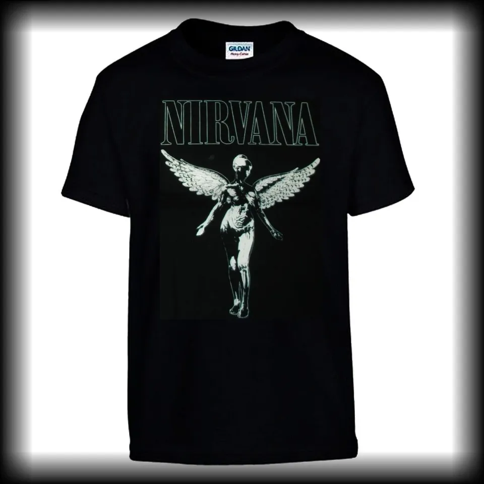 nirvana-in-utero-t-shirt-noir-coton-grunge image 1