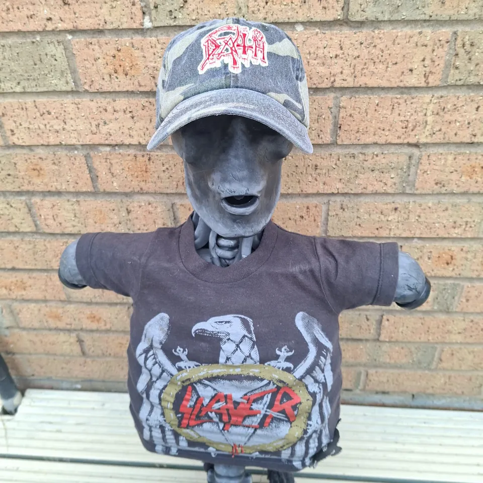 death-logo-glow-casquette-dad-cap-camo-vert image 1