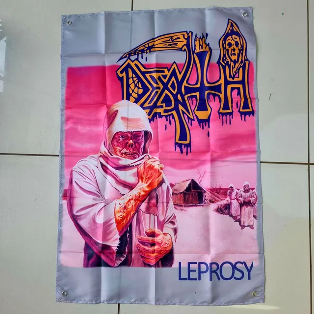 death-leprosy-drapeau-mural-poster-tissu-100x70 image 1