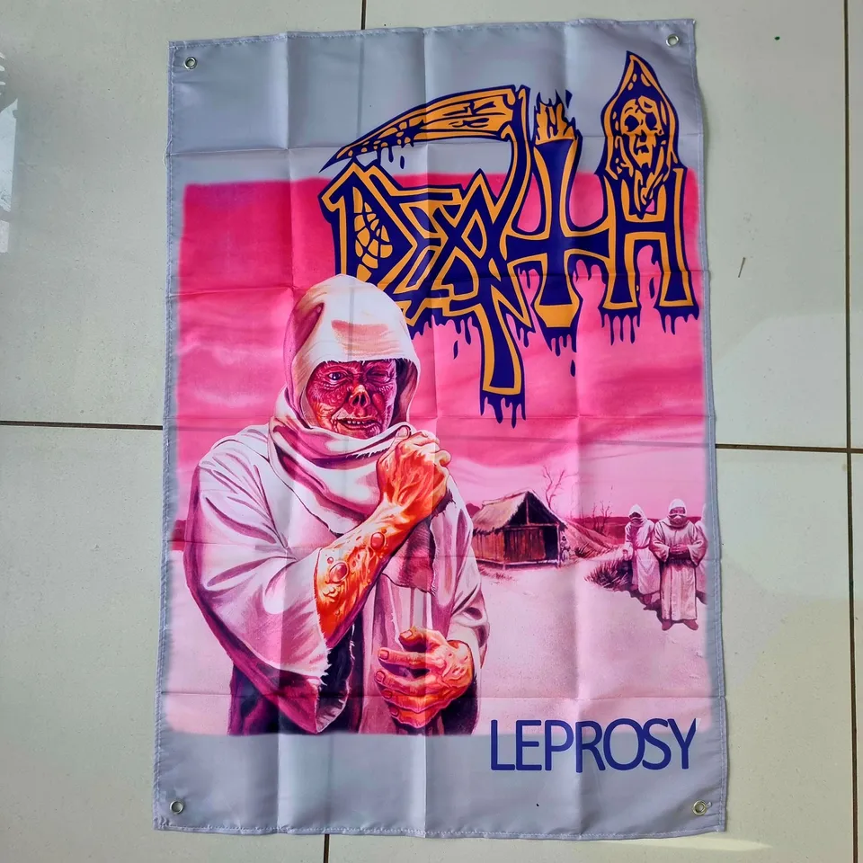 death-leprosy-drapeau-mural-poster-tissu-100x70 image 1