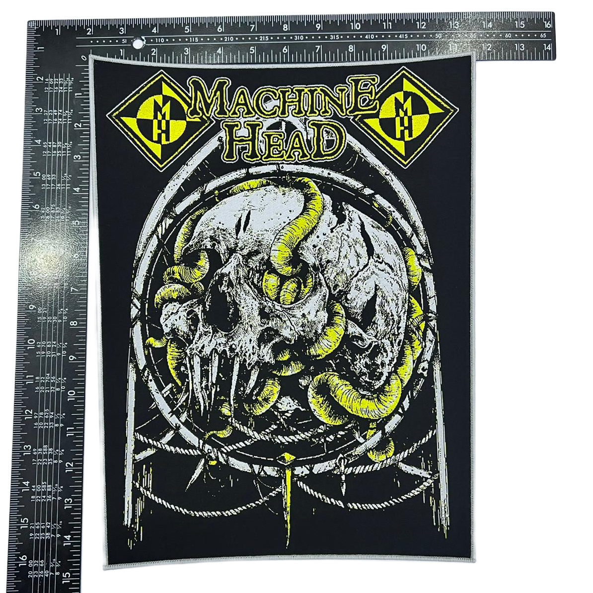 machine-head-rotten-backpatch-tiss-bordure-noire image 5