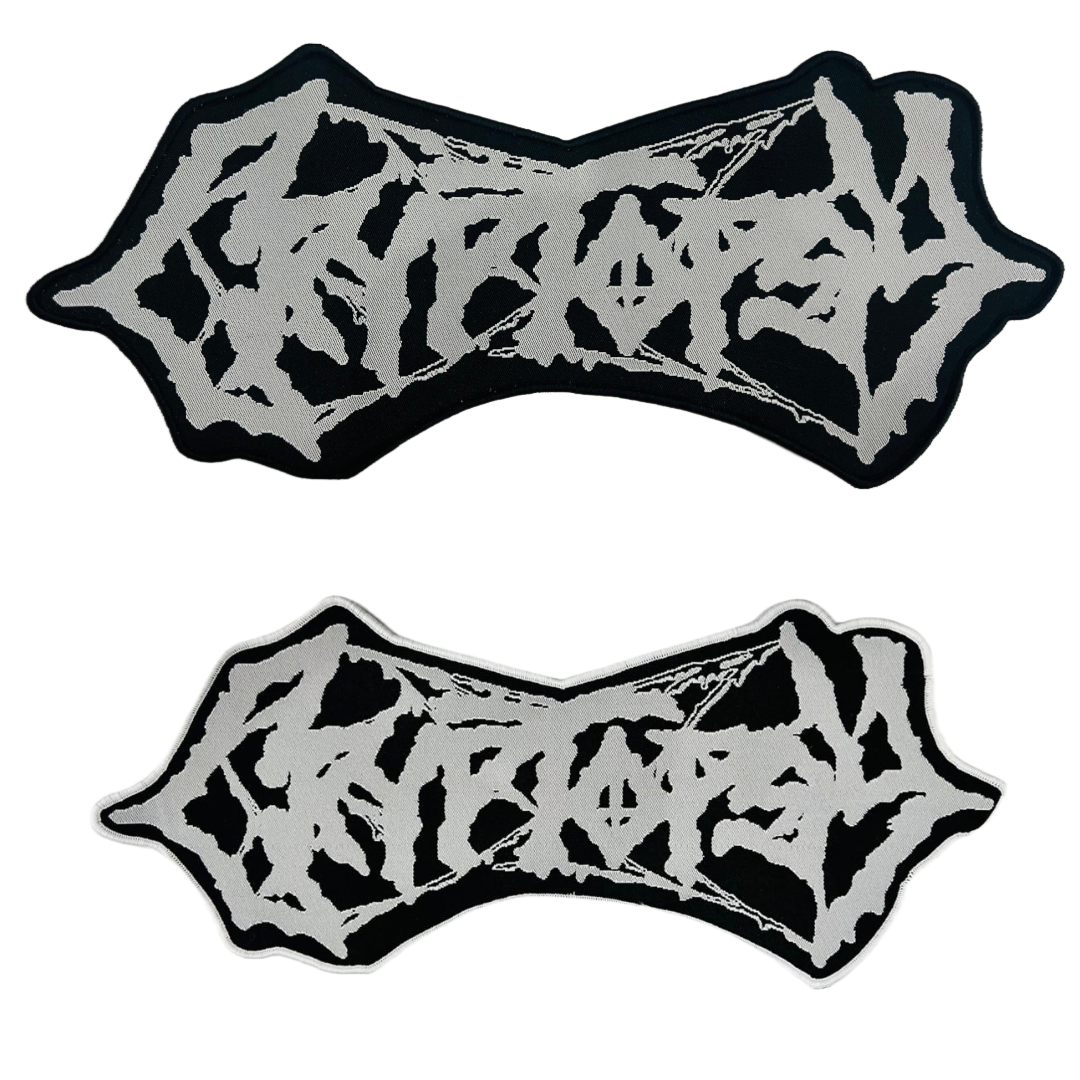 cryptopsy-white-logo-patch-tiss-oversized-bordure-blanche image 1