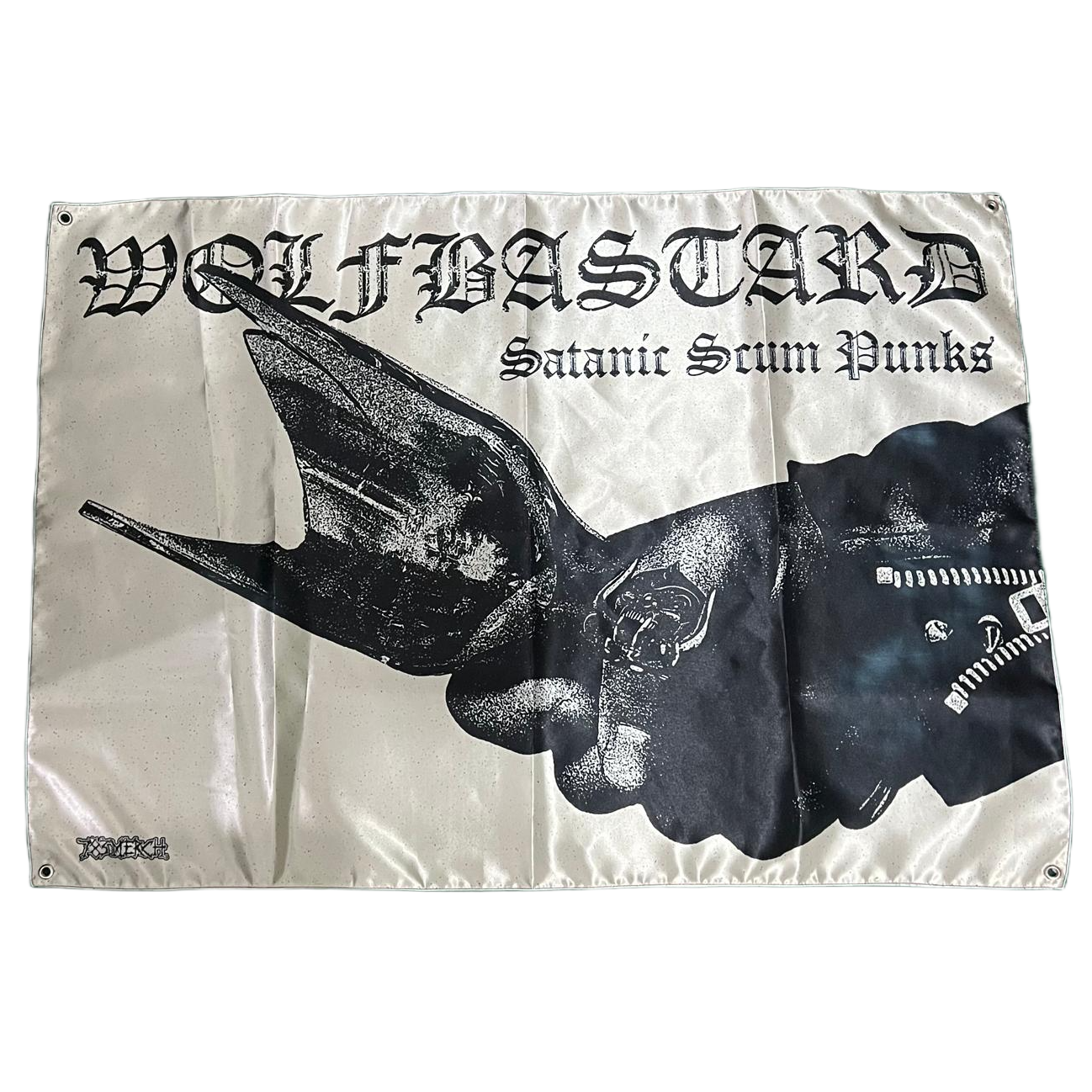 wolfbastard-satanic-scum-punks-drapeau-tissu-100x70 image 2