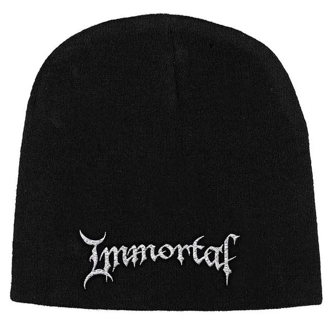 immortal-logo-bonnet-brod-black-metal-officiel image 1