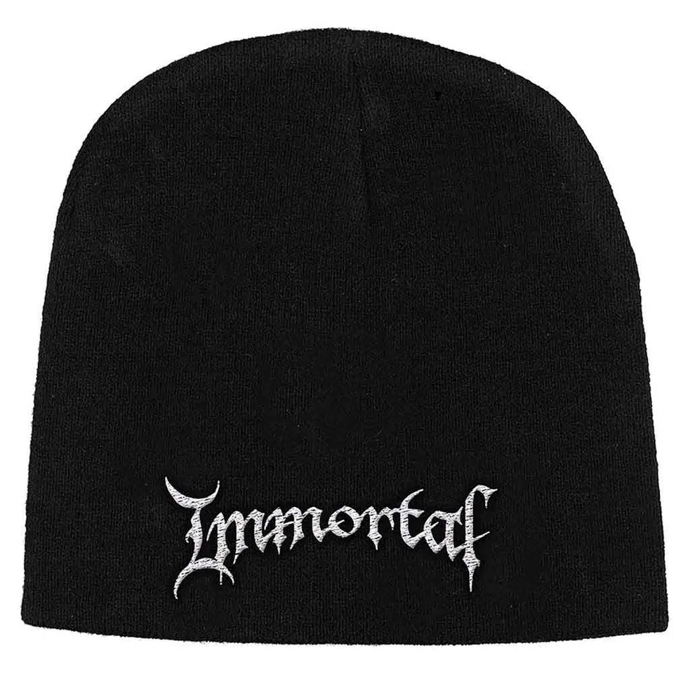 immortal-logo-bonnet-brod-black-metal-officiel image 1