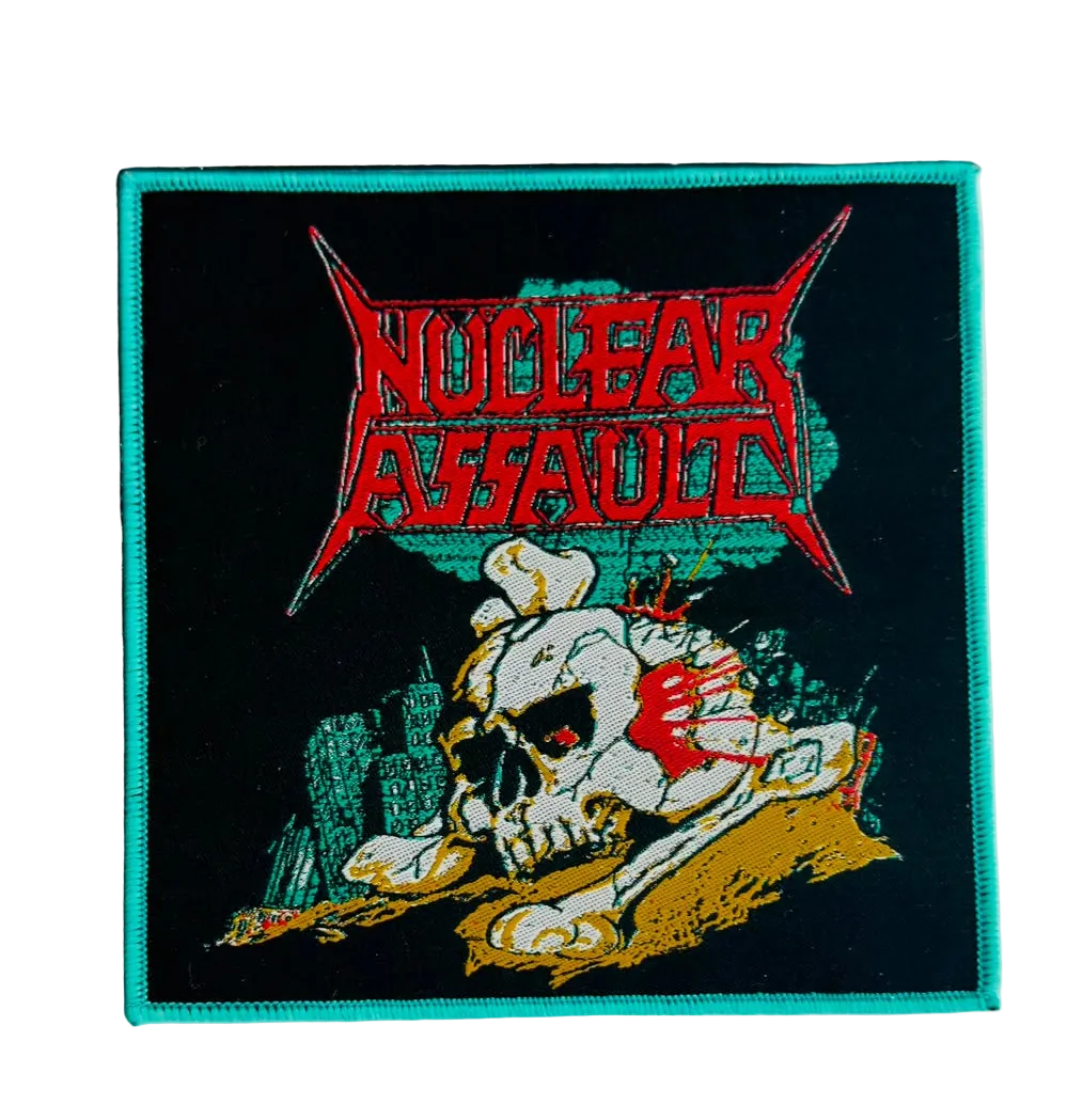 nuclear-assault-handle-with-care-1991-japan-tour-patch-tiss-bordure-noire image 8
