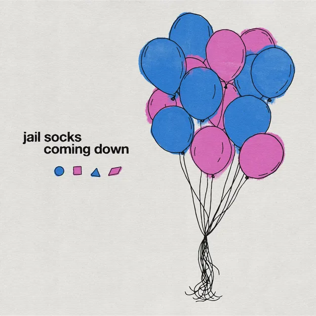 jail-socks-coming-down-vinyle-lp-cornetto-neon-magenta-blue image 1