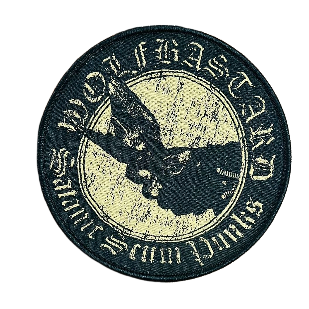 wolfbastard-satanic-scum-punks-patch-tiss-bordure-noire image 4