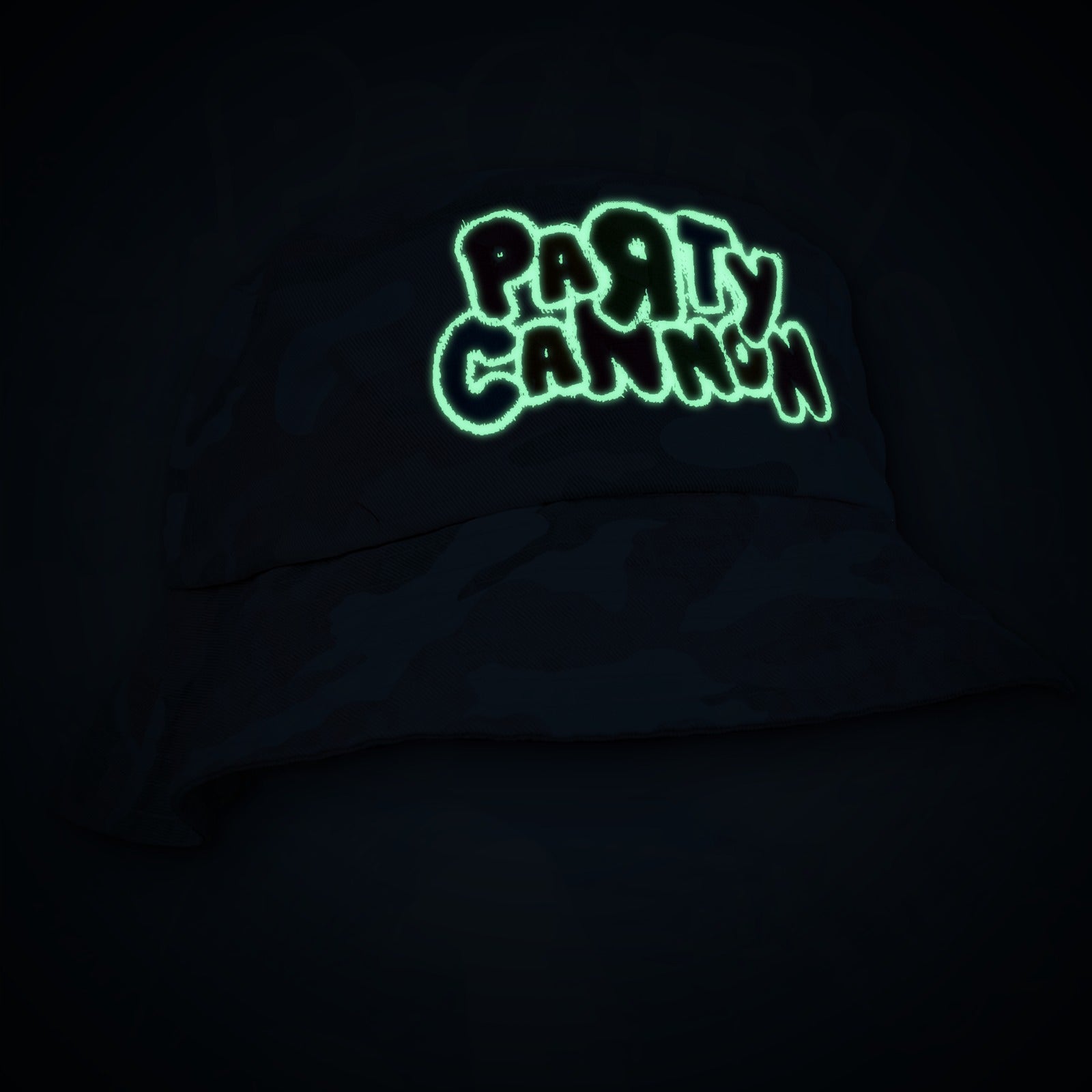 party-cannon-logo-bucket-hat-camo-rose-phosphorescent image 2