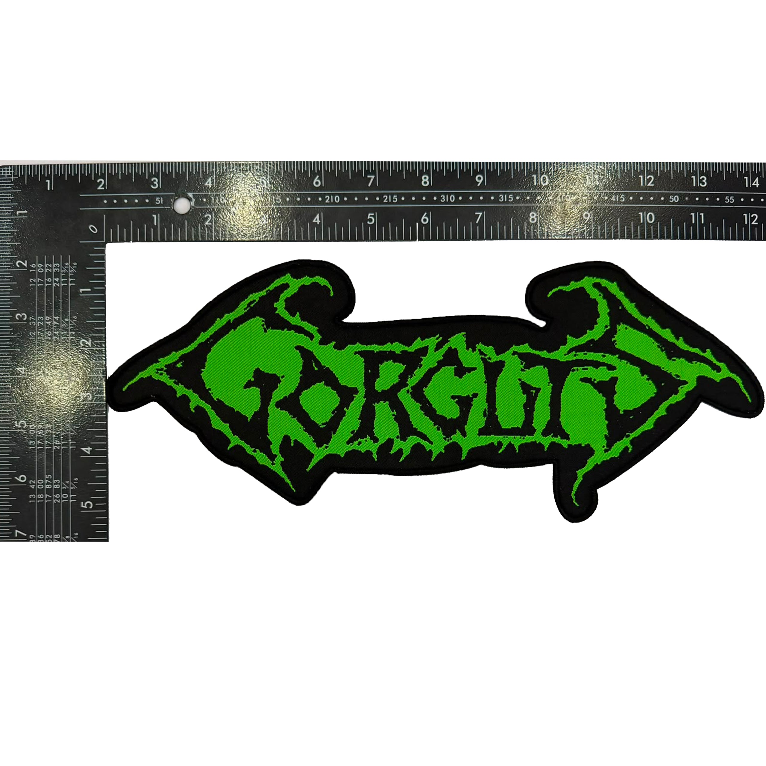 gorguts-logo-patch-tiss-oversize-bord-noir-30-cm image 3