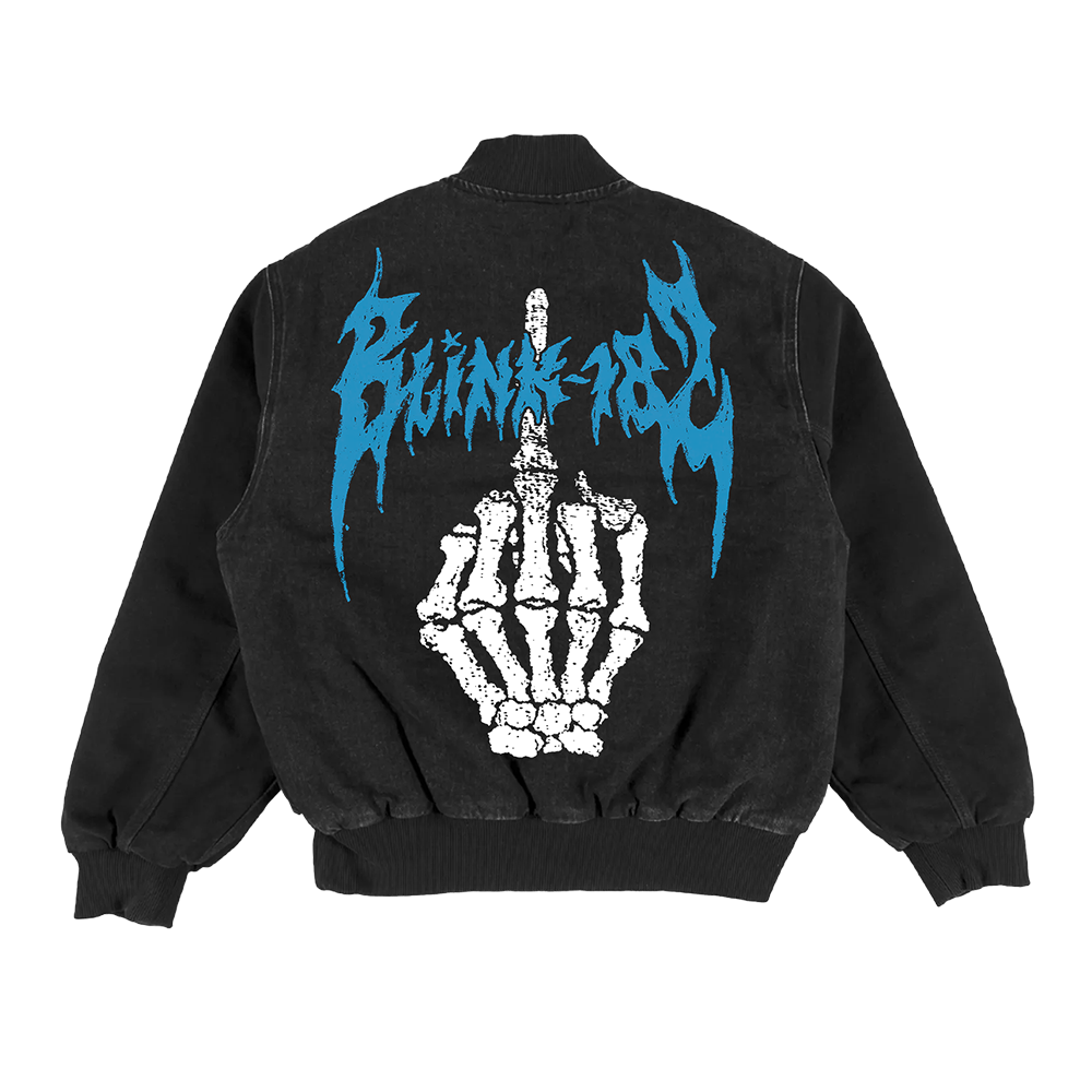 blink-182-middle-finger-veste-noire-d-lav-e-unisexe image 2