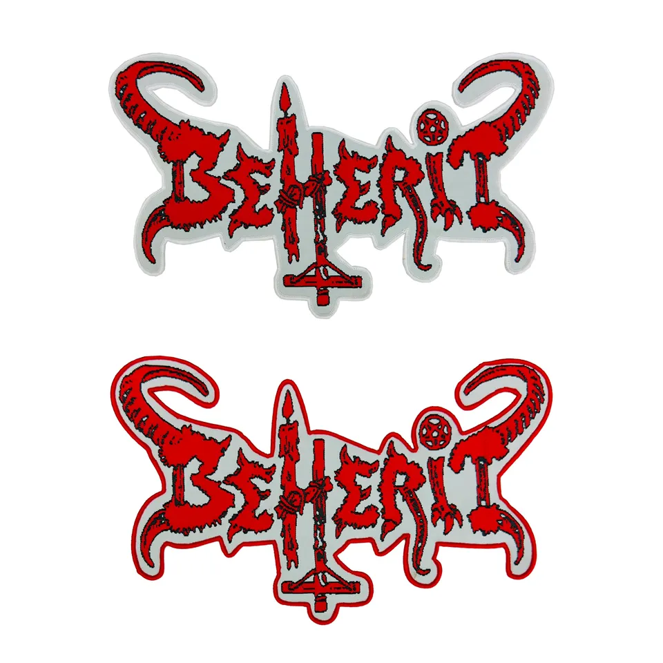 783punx-oversized-patch-beherit-logo-patch-bordure-rouge image 1