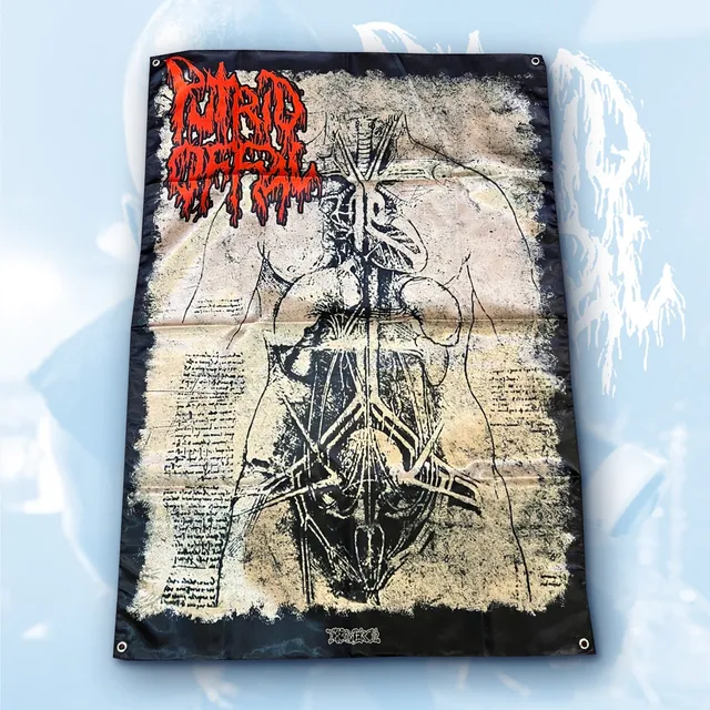 putrid-offal-anatomy-drapeau-tissu-100x70-death-metal image 1