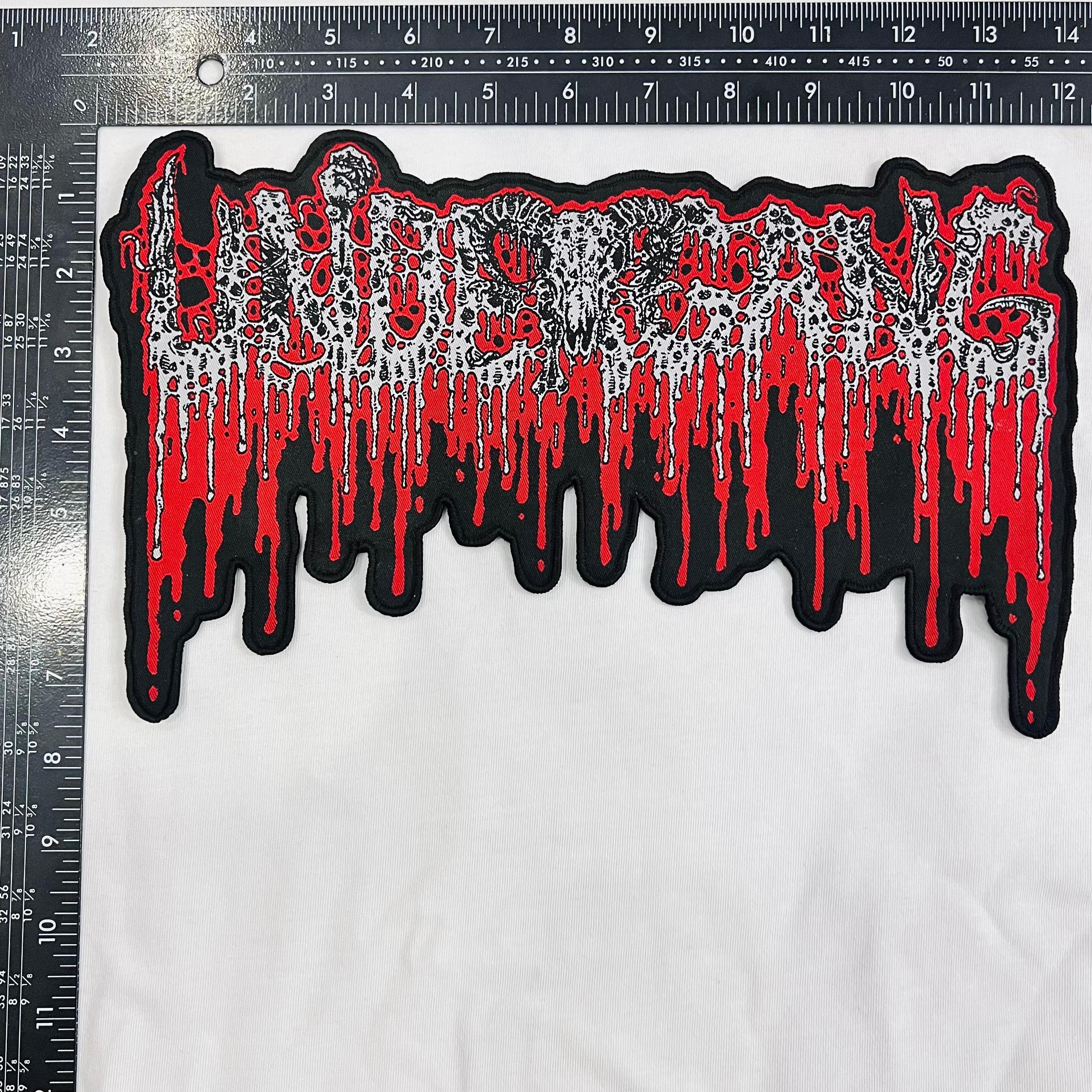 undergang-logo-patch-tisse-oversize-bord-noir-30-cm image 2