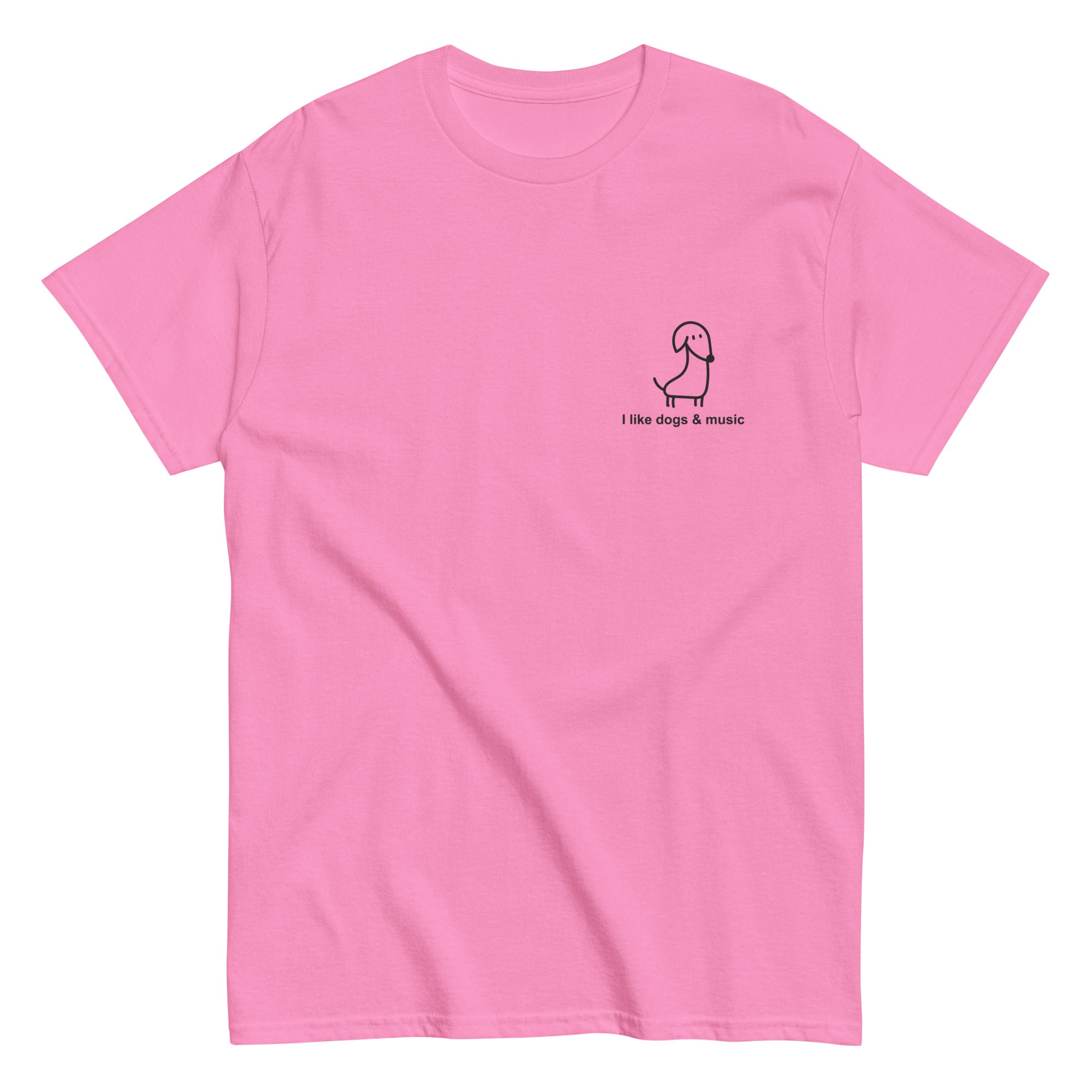 i-like-dogs-music-t-shirt-coton-blanc image 3
