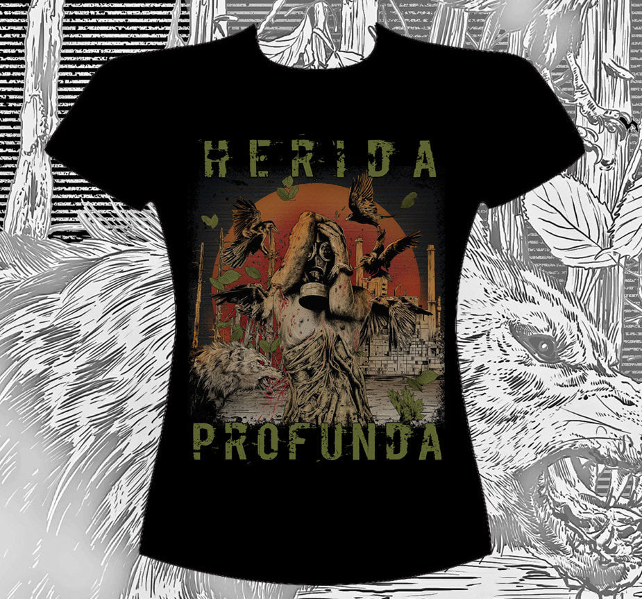 783punx-t-shirts-herida-profunda-human-t-shirt-femme-coupe-girly image 1