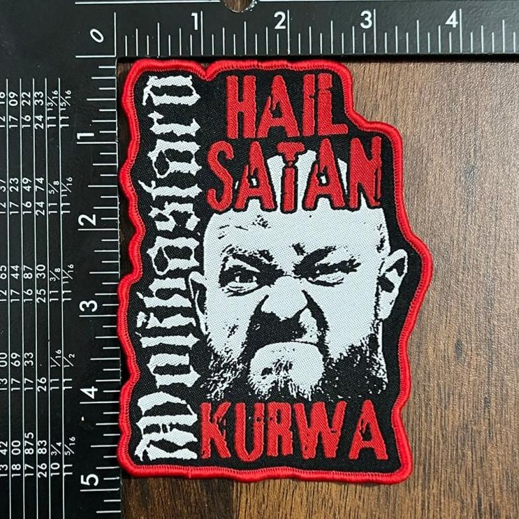 wolfbastard-hail-satan-kurwa-patch-tiss-bord-noir image 7