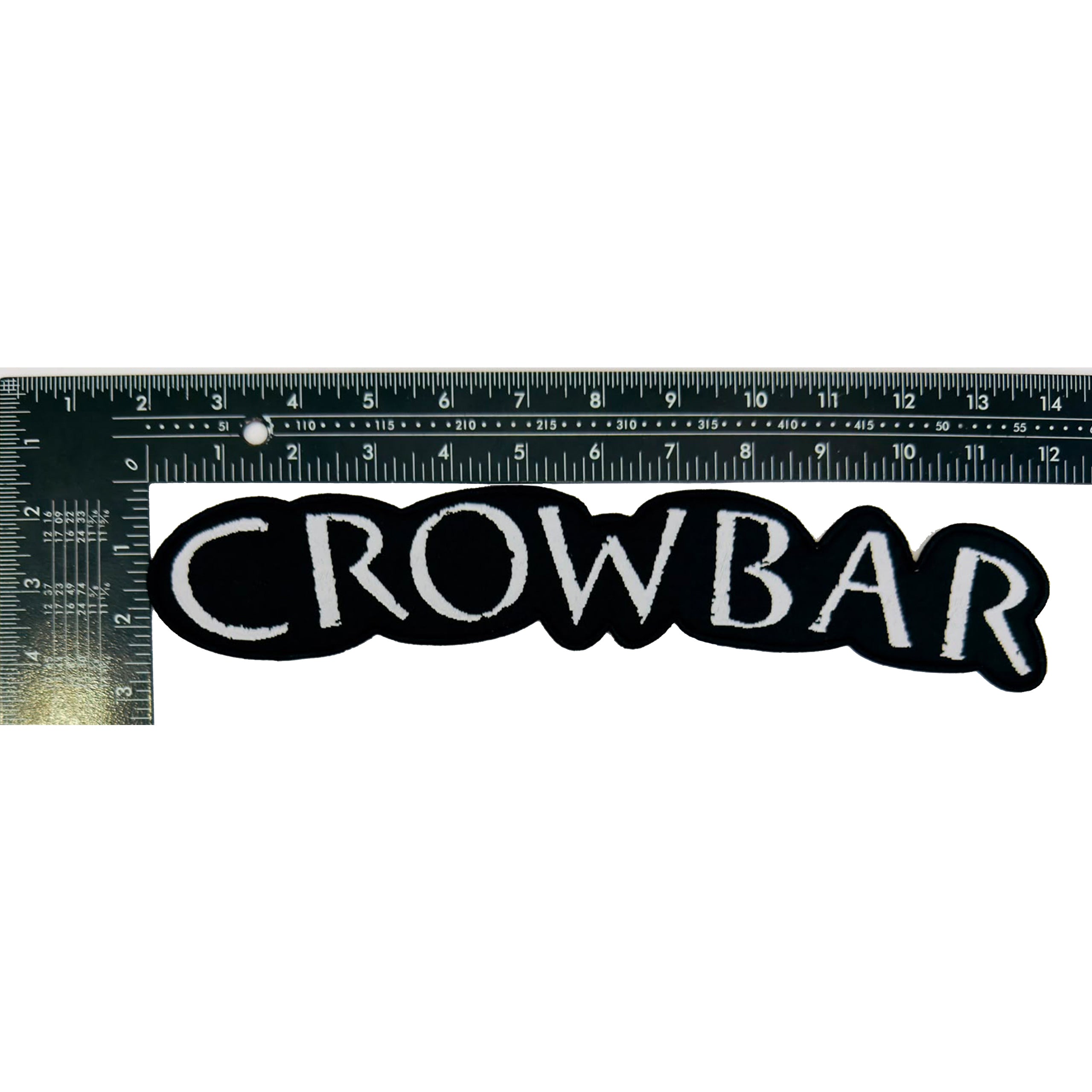 crowbar-logo-patch-tiss-oversize-30-cm-bord-noir image 3