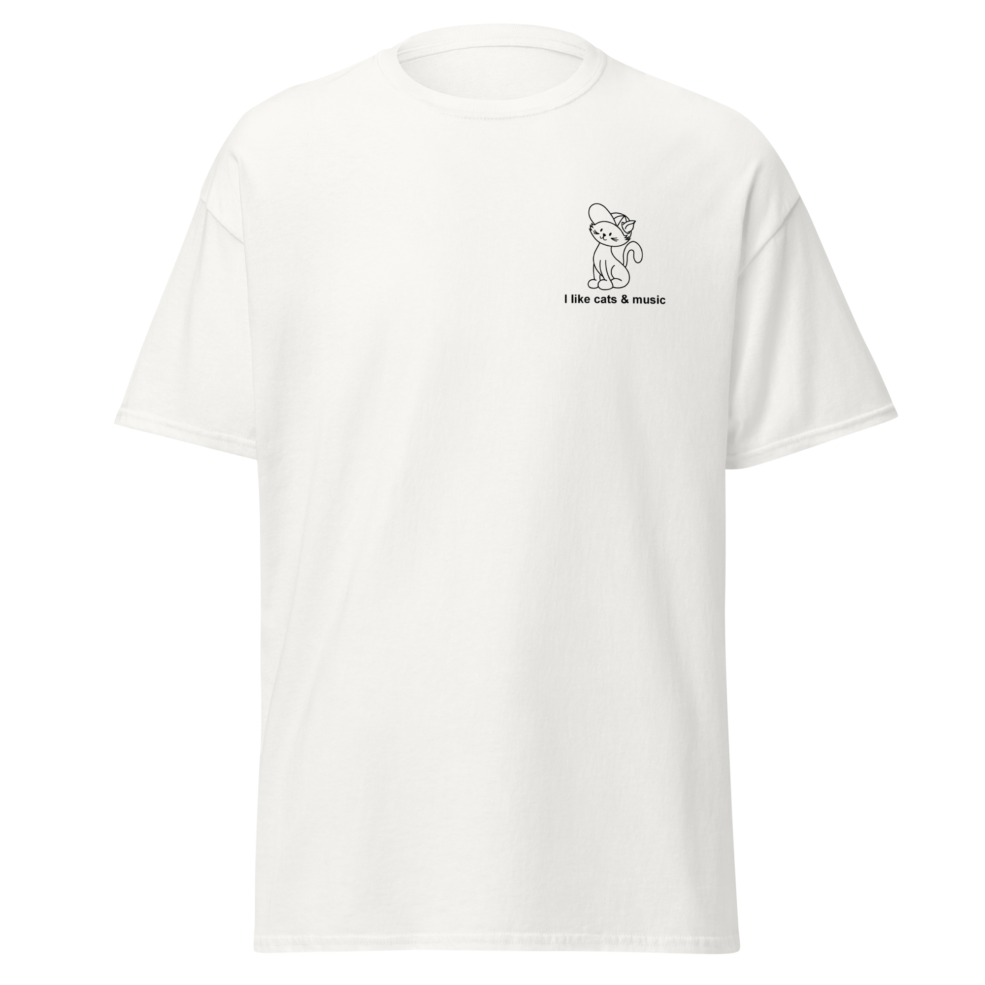 i-like-cats-music-t-shirt-noir-taille-m image 8