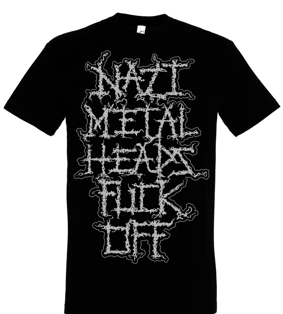 783punx-nazi-metalheads-fuck-off-t-shirt-noir-large-coton image 1