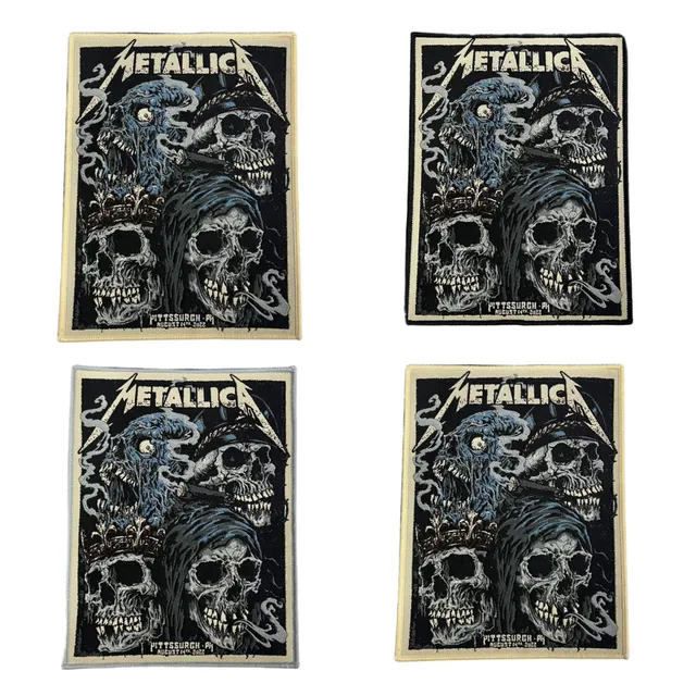 metallica-pittsburgh-14-ao-t-2022-patch-tiss-bordure-noire image 1
