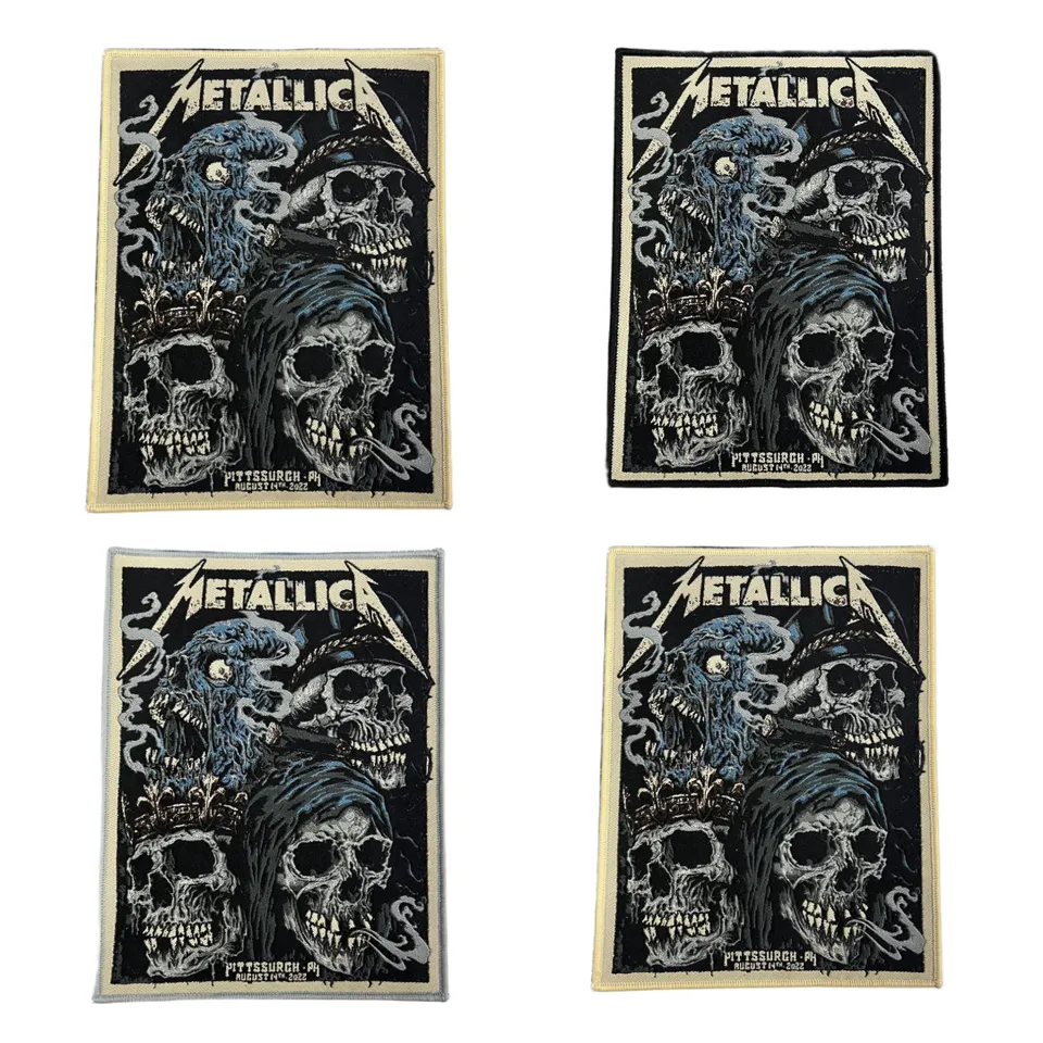 metallica-pittsburgh-14-ao-t-2022-patch-tiss-bordure-noire image 1