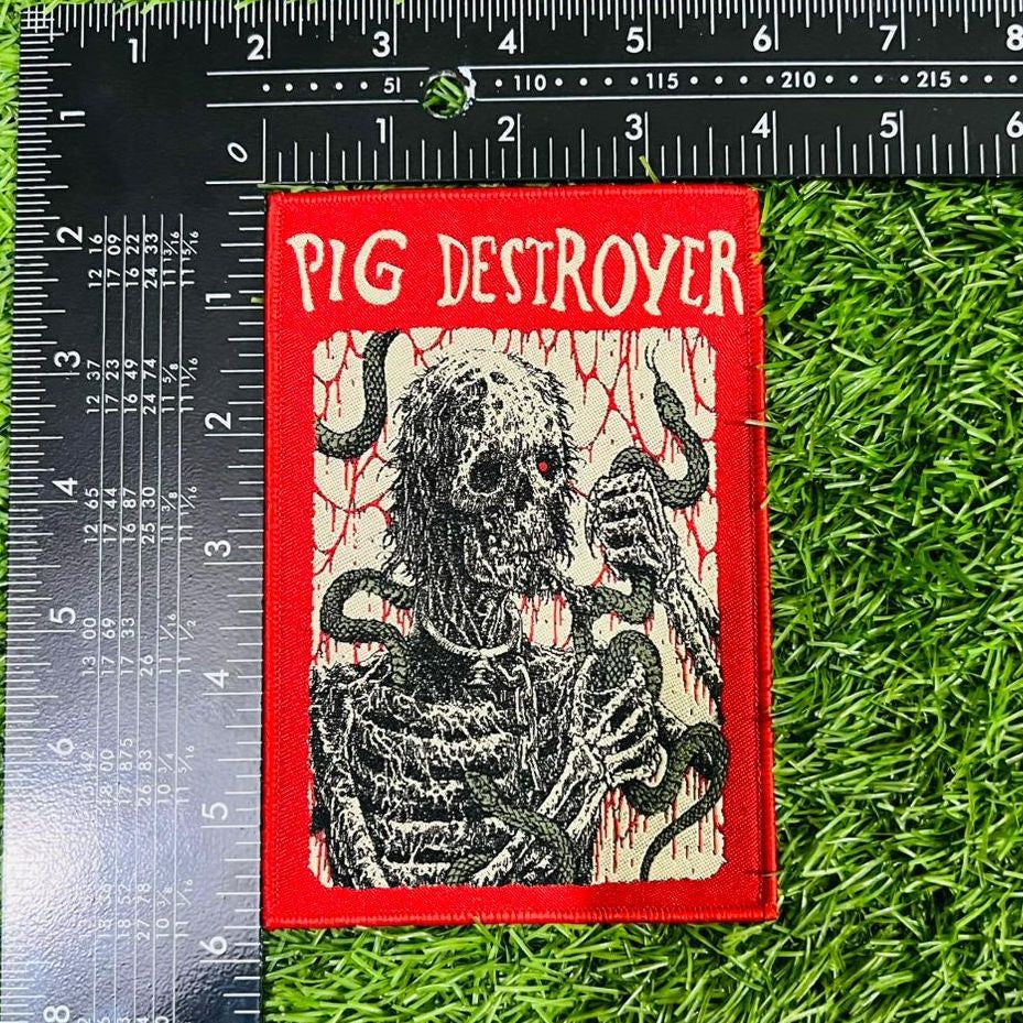 pig-destroyer-snakes-patch-tiss-bordure-rouge image 7