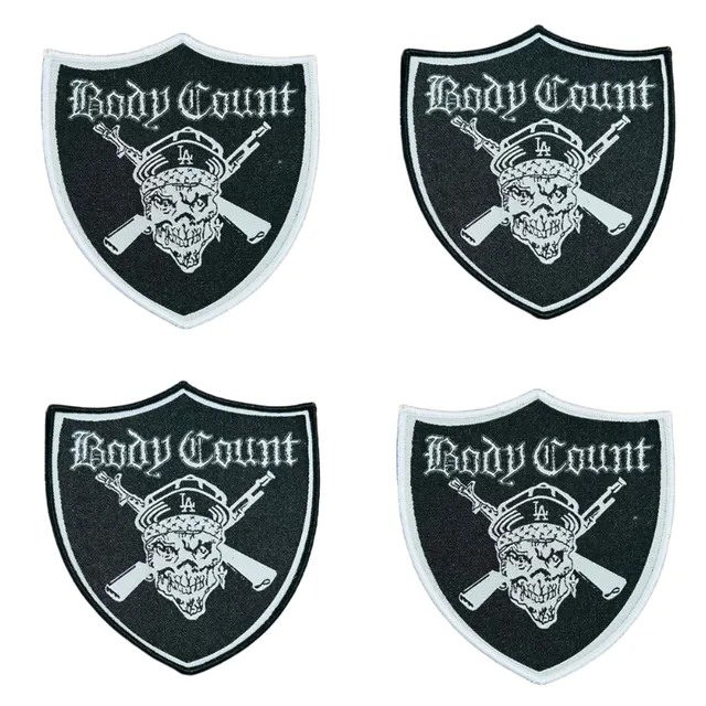 body-count-badge-patch-tiss-bordure-noire image 1