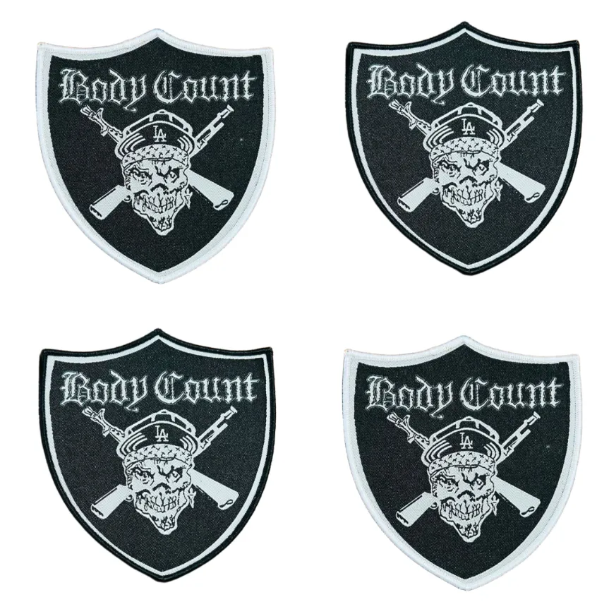 body-count-badge-patch-tiss-bordure-noire image 1