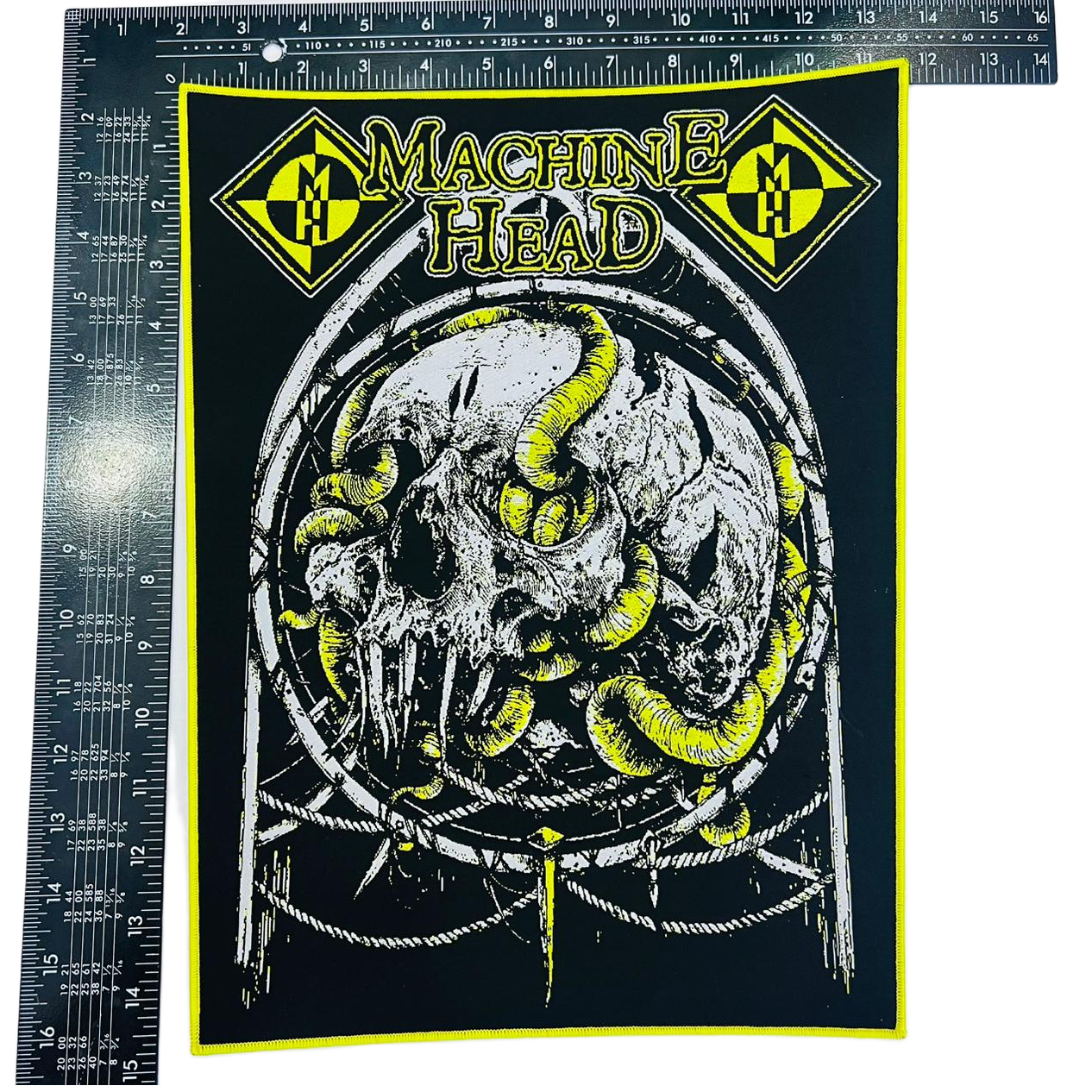 machine-head-rotten-backpatch-tiss-bordure-noire image 7