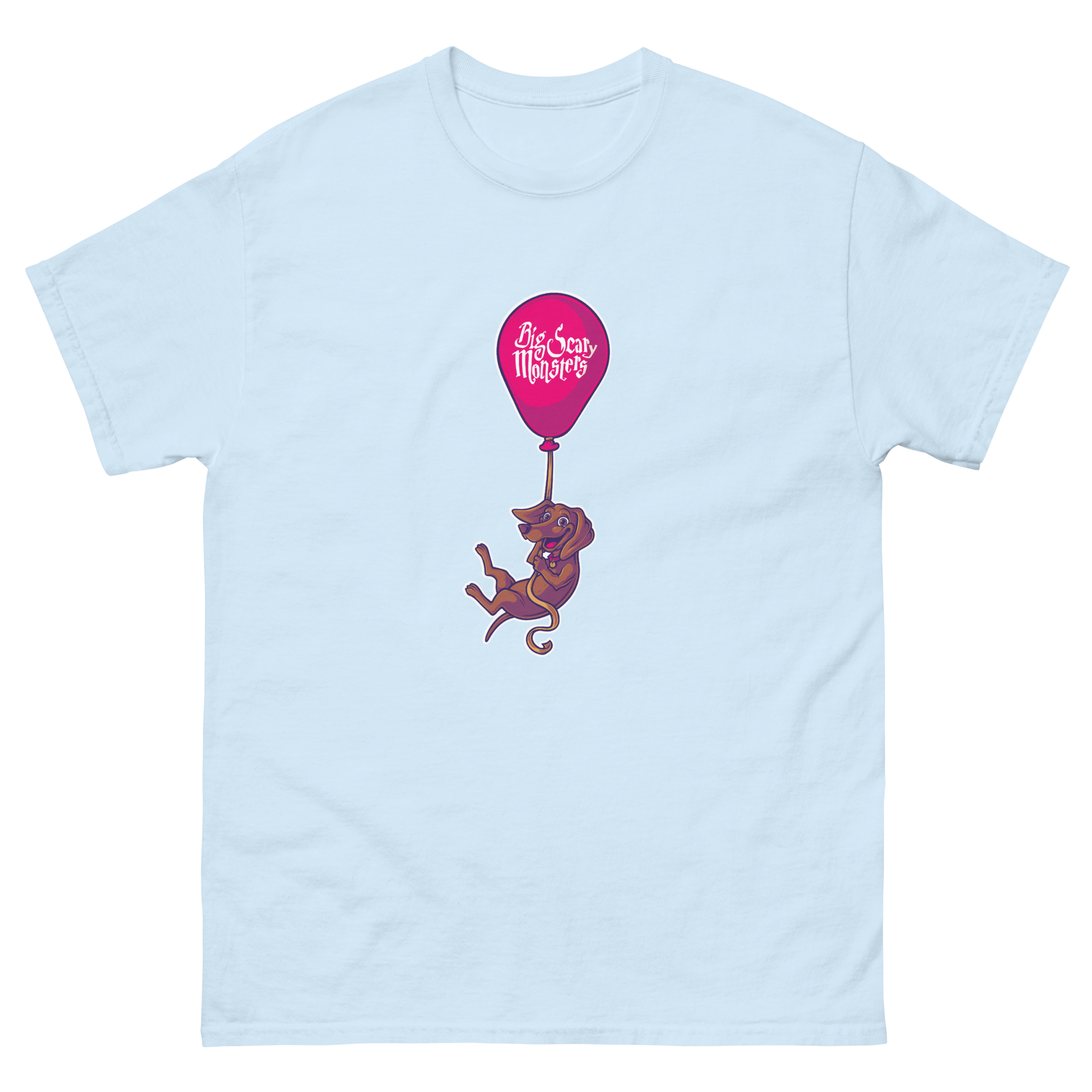 big-scary-monsters-floating-dog-t-shirt-blanc-coton image 5