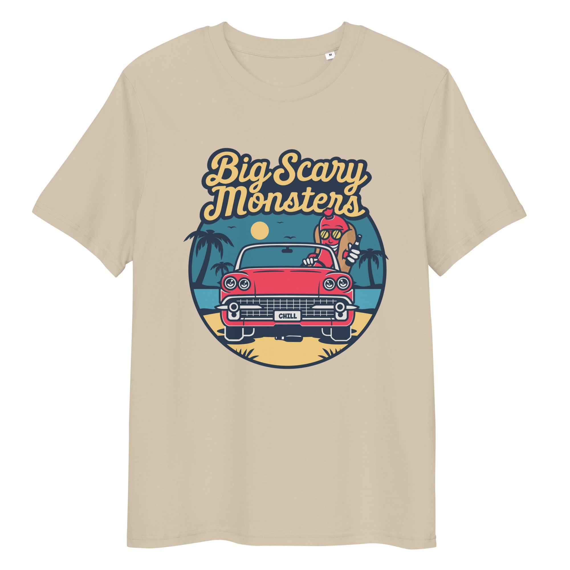 big-scary-monsters-hot-dog-tee-shirt-blanc-coton-bio image 7