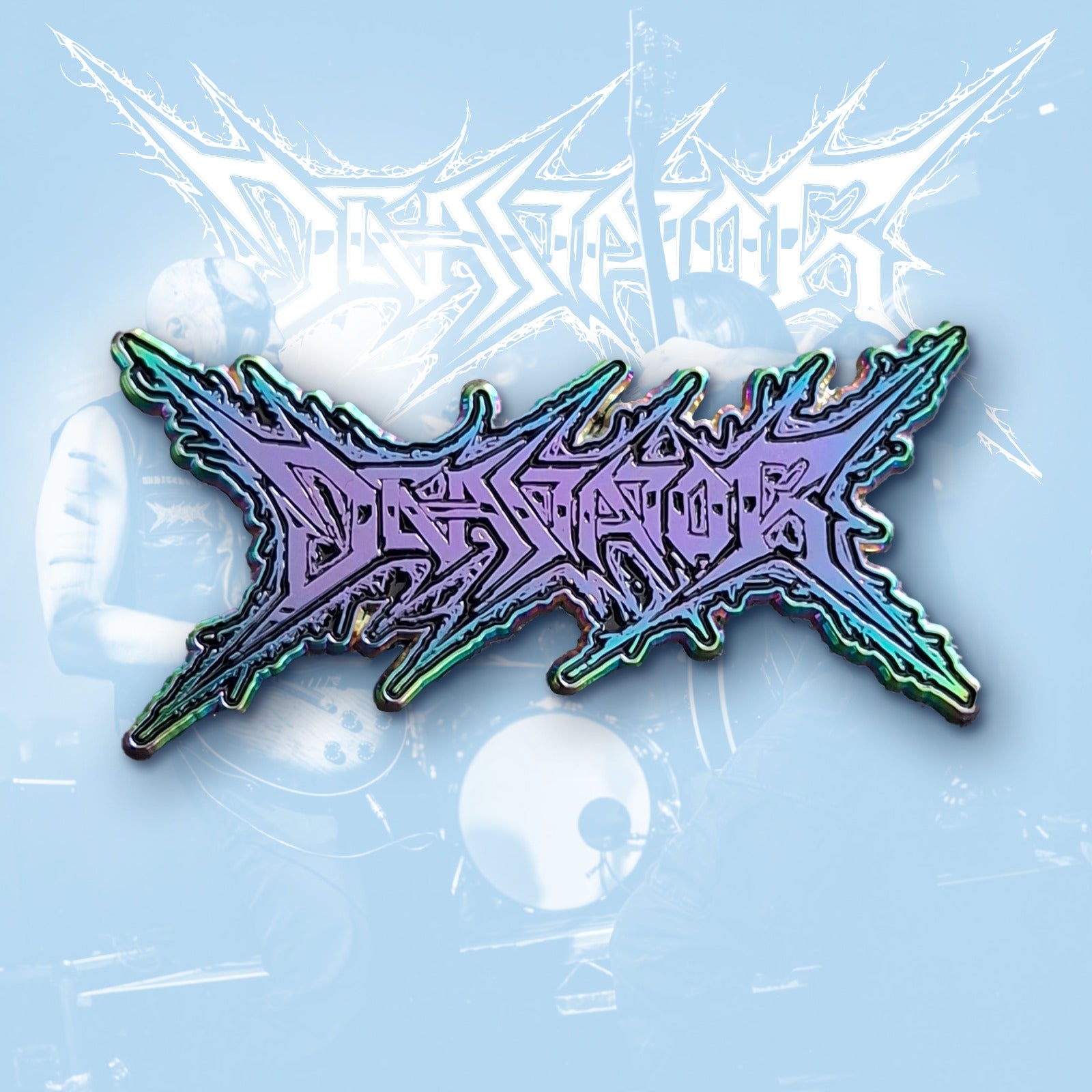 devastator-logo-pin-s-mail-noir-phosphorescent-rouge image 2