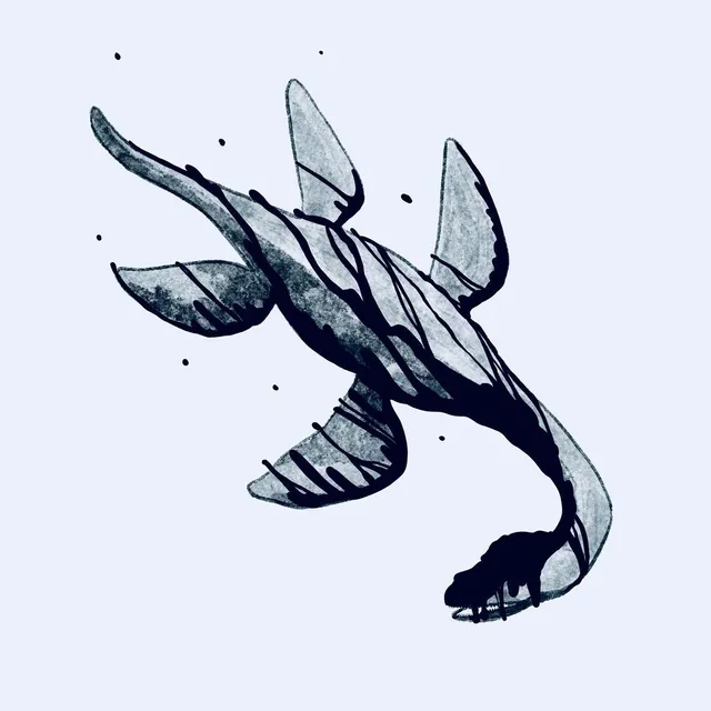 me-rex-pterodactyl-plesiosaur-vinyle-lp-bleu image 1