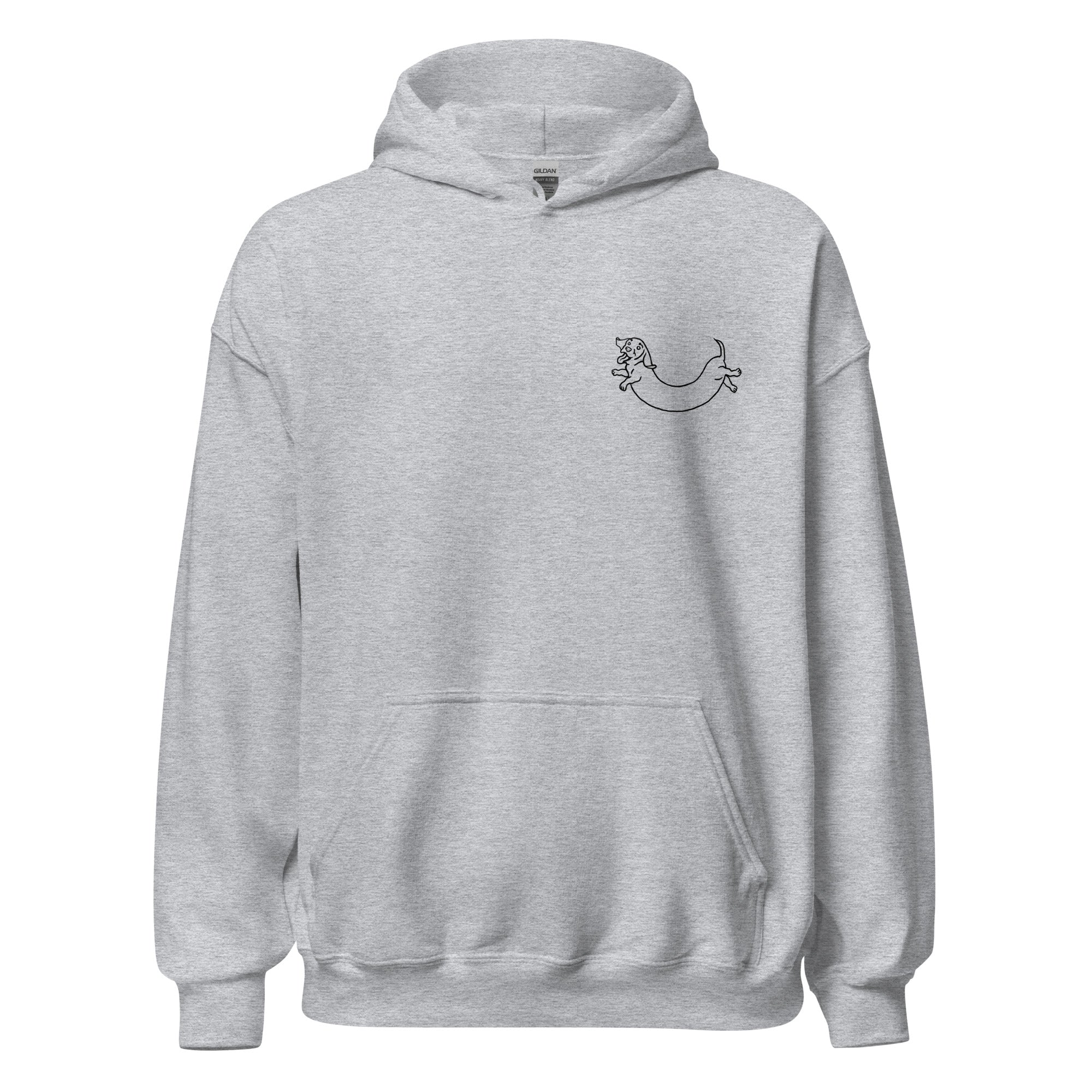 big-scary-monsters-sausage-dog-sweat-noir-capuche image 1