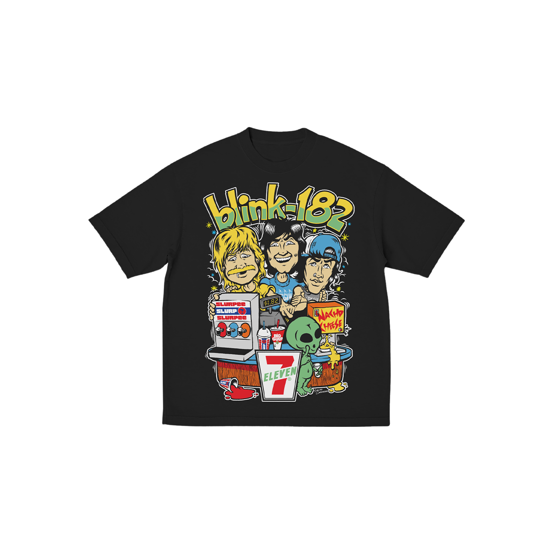 blink-182-7-11-take-it-to-eleven-tee-shirt-enfant-noir image 1