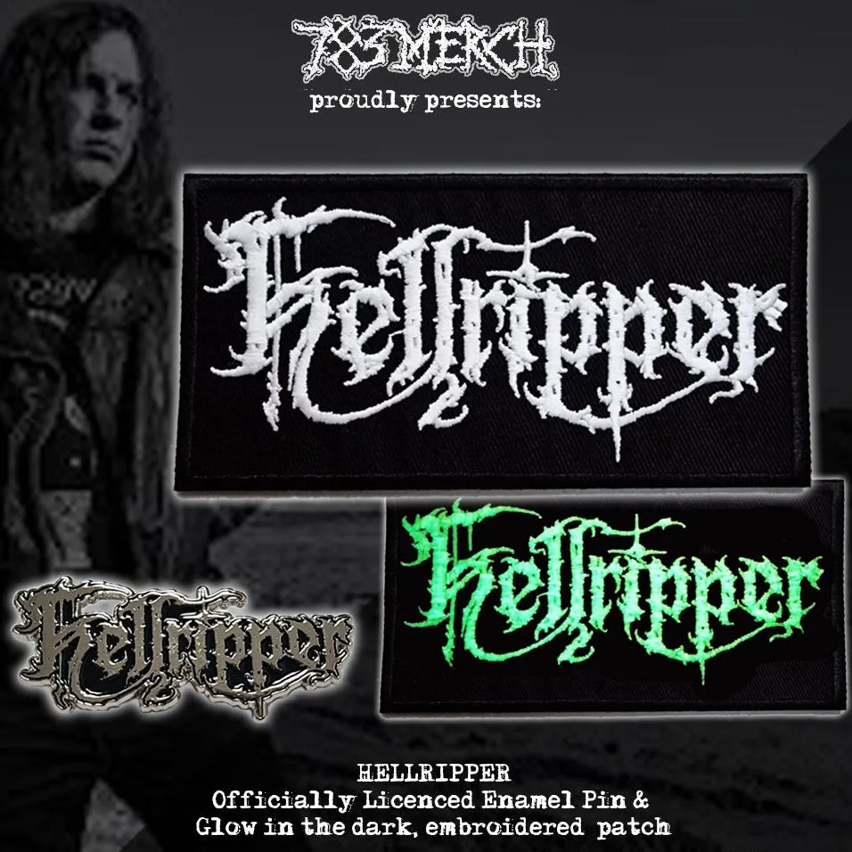 hellripper-logo-patch-brod-phosphorescent-pin-bundle image 1