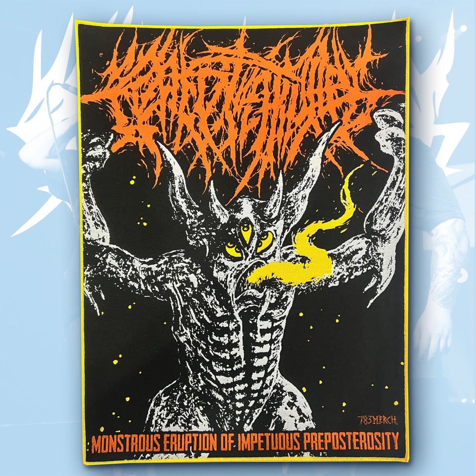 crepitation-monstrous-eruption-backpatch-bordure-noire image 5