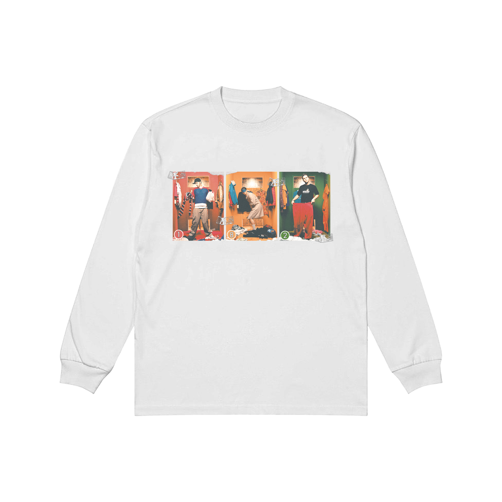 blink-182-toypaj-changing-room-photo-t-shirt-manche-longue-blanc image 1