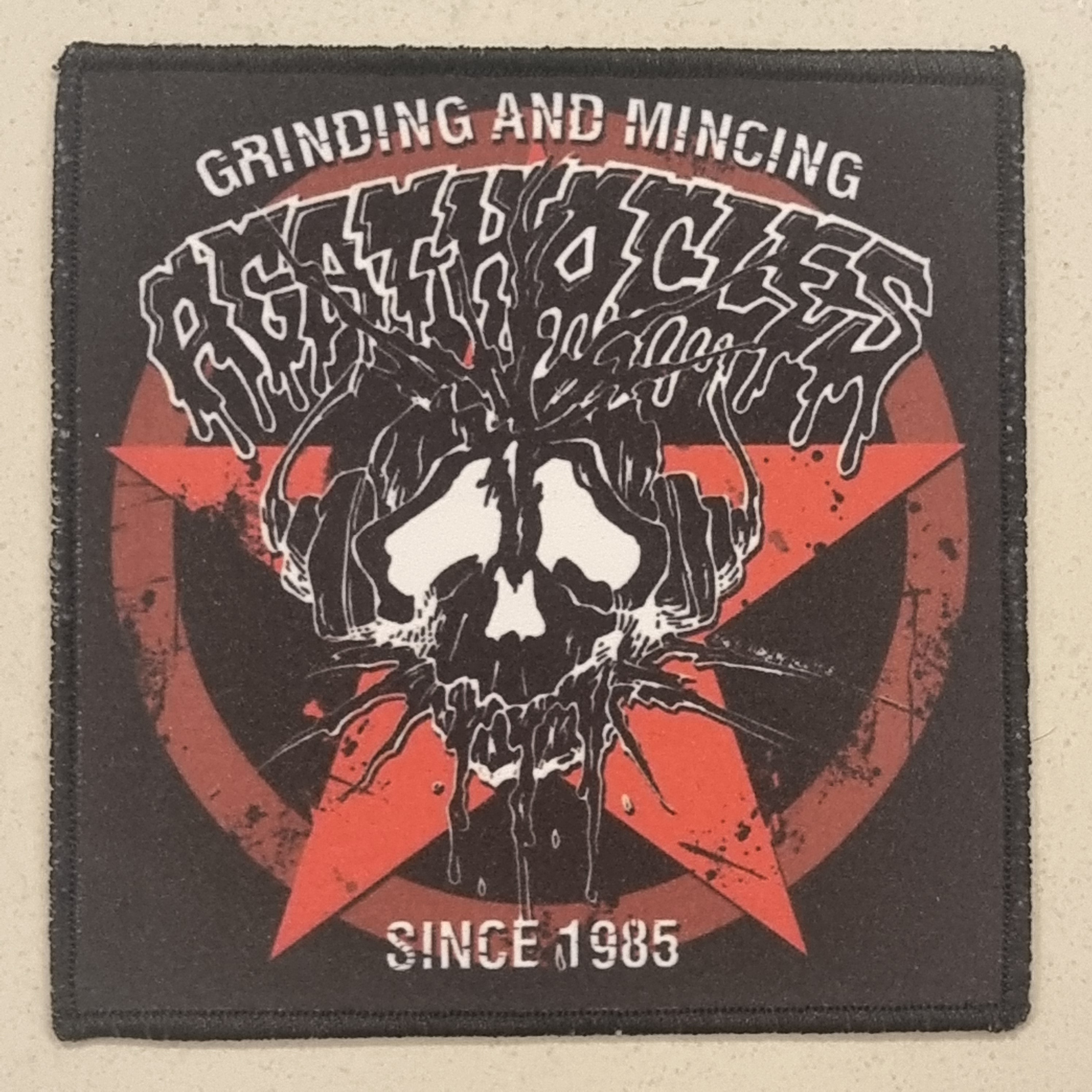 agathocles-grinding-and-mincing-patch-cusson-grindcore image 1