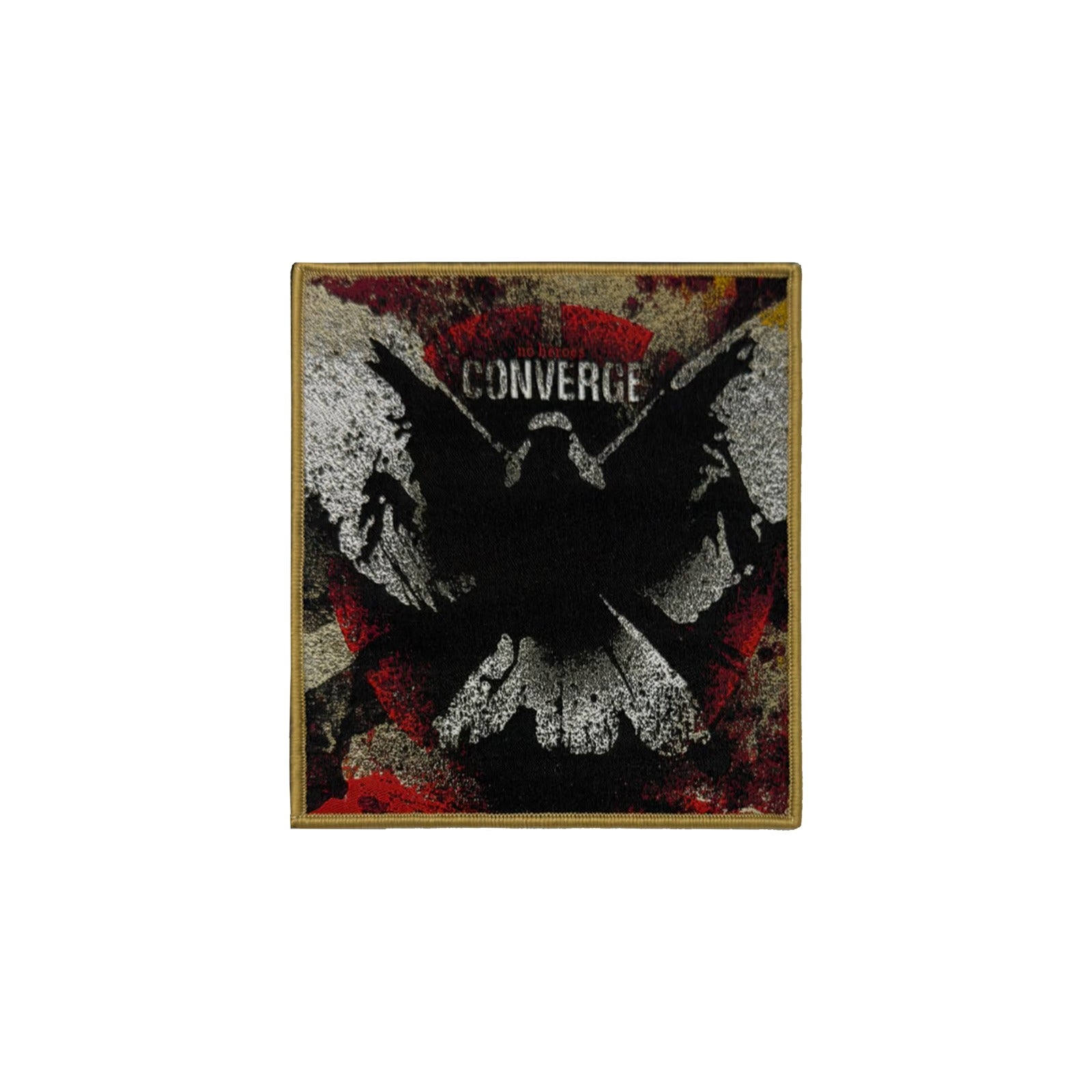 783punx-converge-no-heroes-petit-patch-tiss-bord-rouge image 4