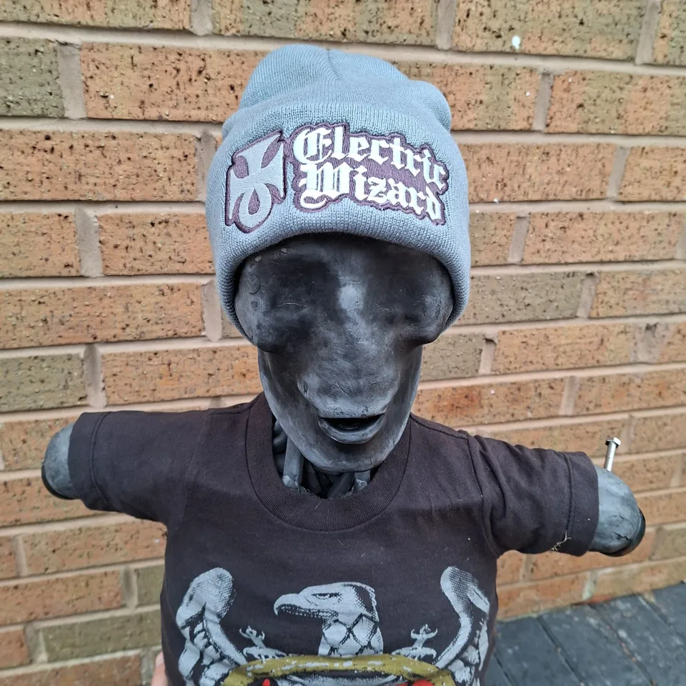 783punx-beanies-electric-wizard-logo-grey-bonnet-gris-phosphorescent image 1