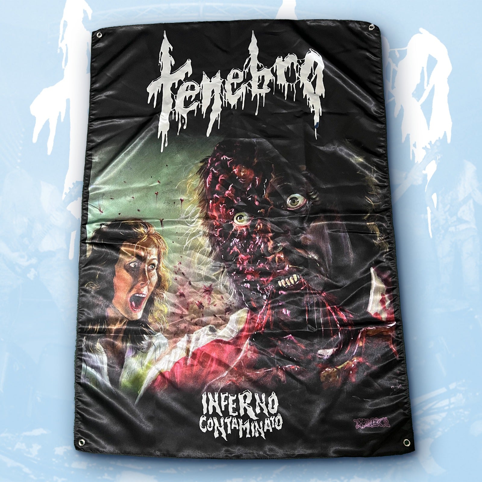 tenebro-inferno-contaminato-drapeau-mural-100x70-textile image 1