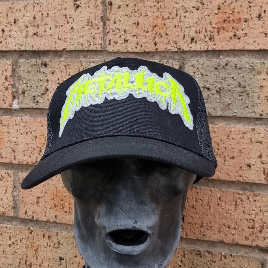 metallica-casquette-trucker-logo-splatter-phosphorescent-jaune image 3