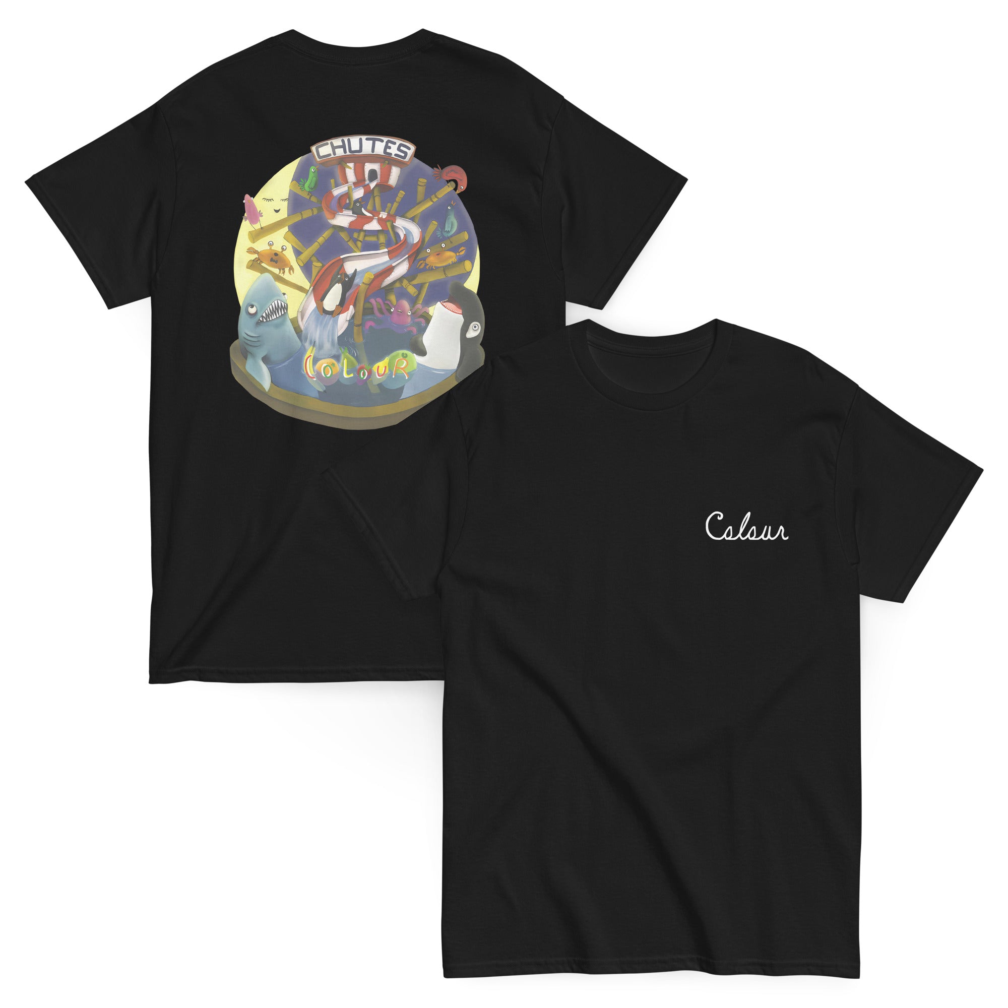 big-scary-monsters-colour-chutes-t-shirt-noir-coton image 2