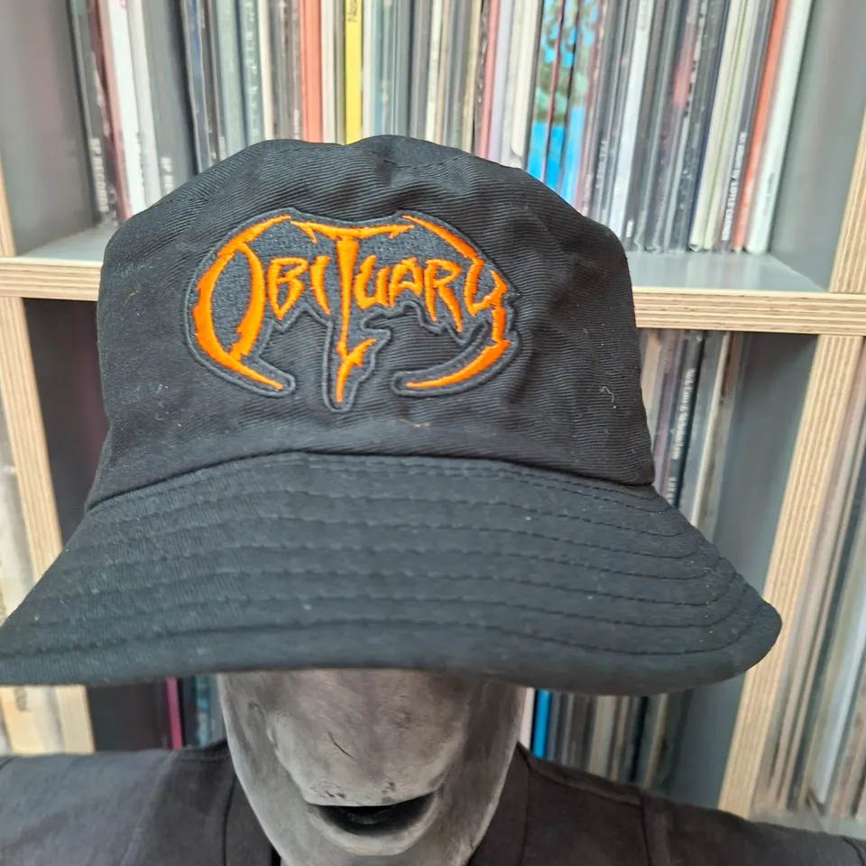 obituary-logo-bob-orange-chapeau-brod-taille-unique image 1