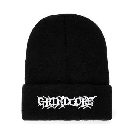 783punx-grindcore-bonnet-revers-logo-brod-noir image 1