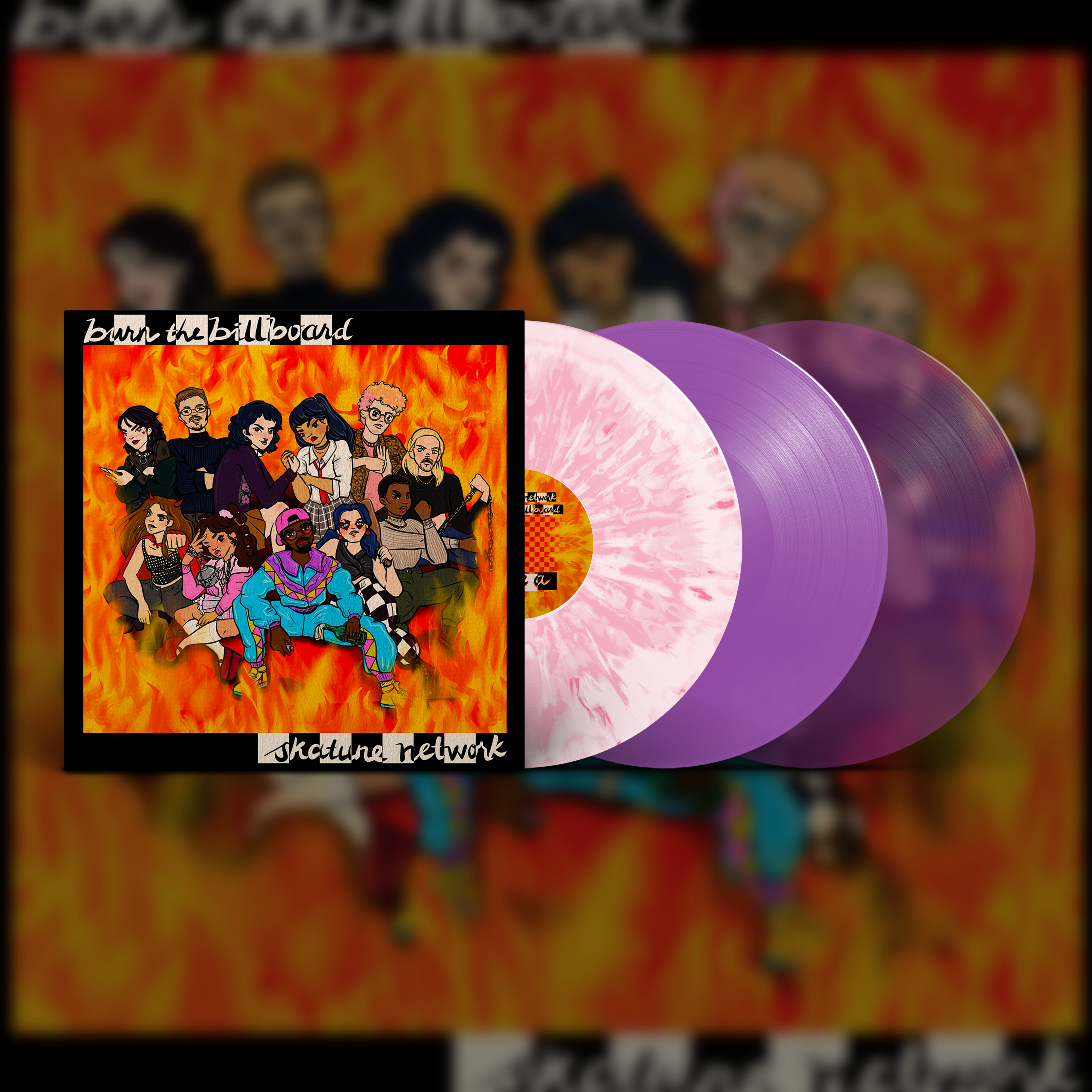 skatune-network-burn-the-billboard-vinyle-candy-floss image 2
