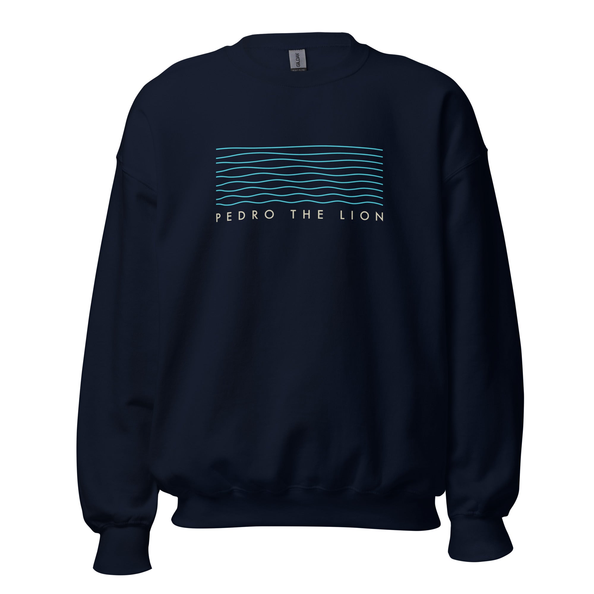 pedro-the-lion-waves-sweatshirt-noir-coton image 2