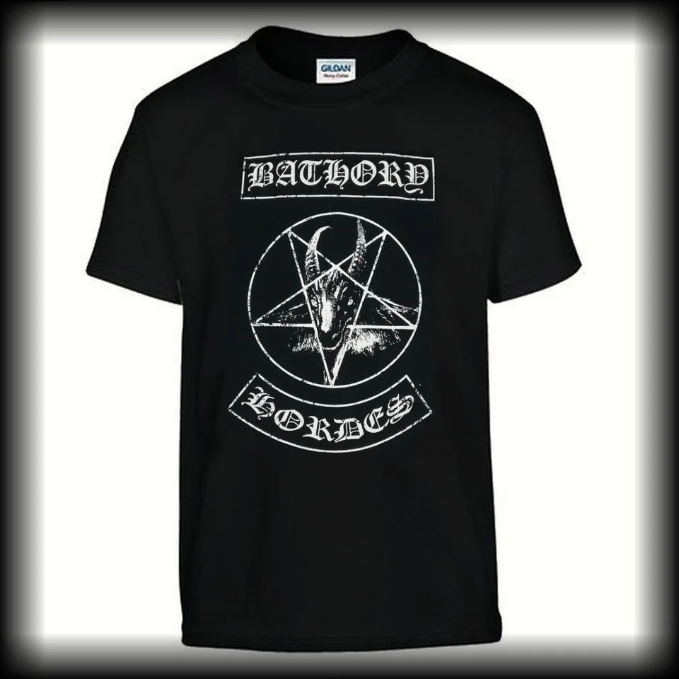 bathory-hordes-t-shirt-metal-noir-taille-l-coton image 1